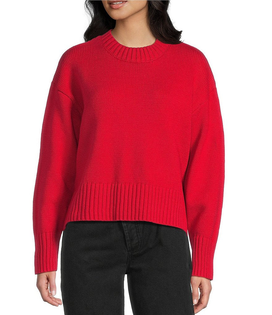 The Asher Sweater in Cherry Red