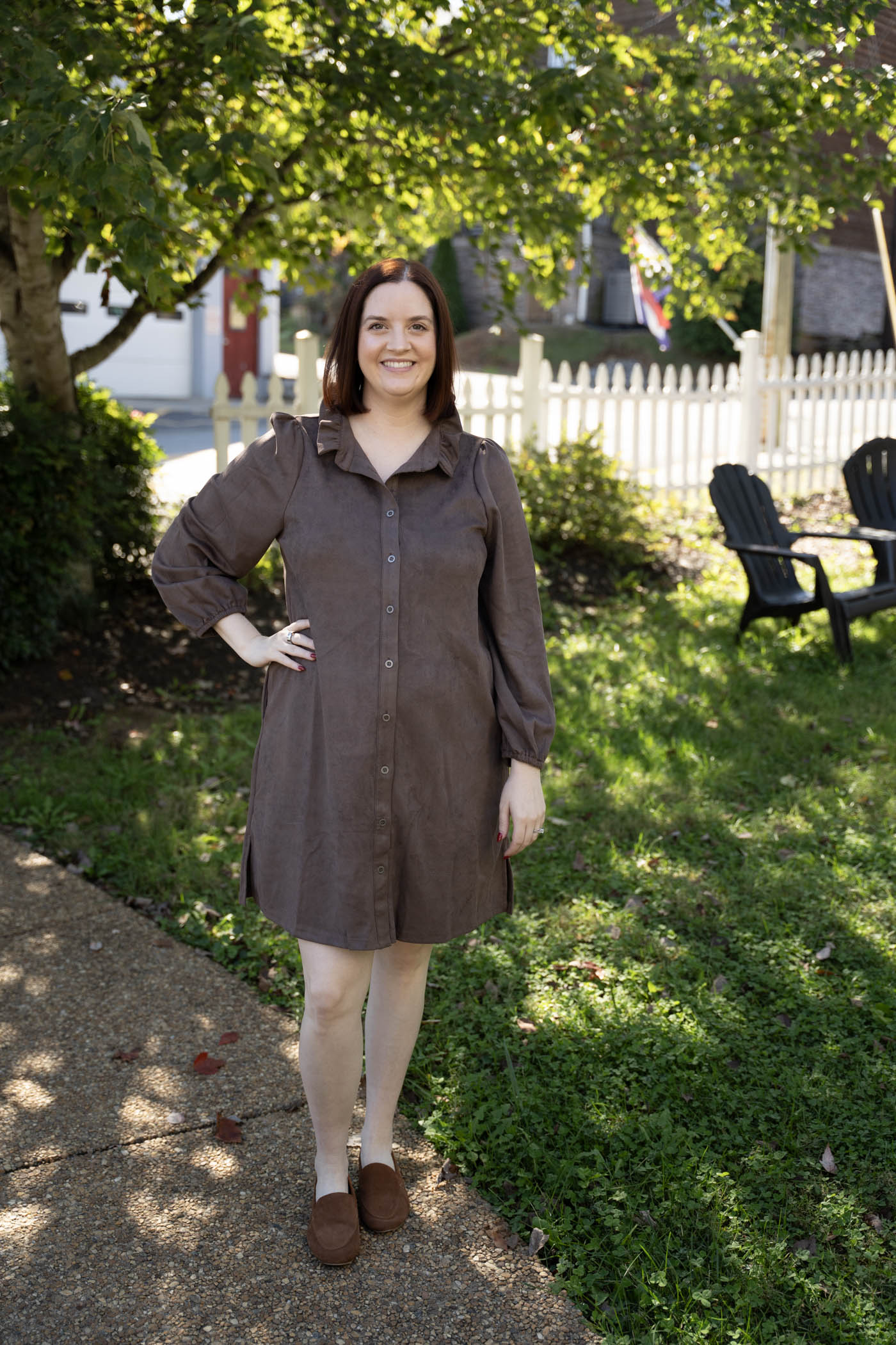 The Anthony Suede Dress