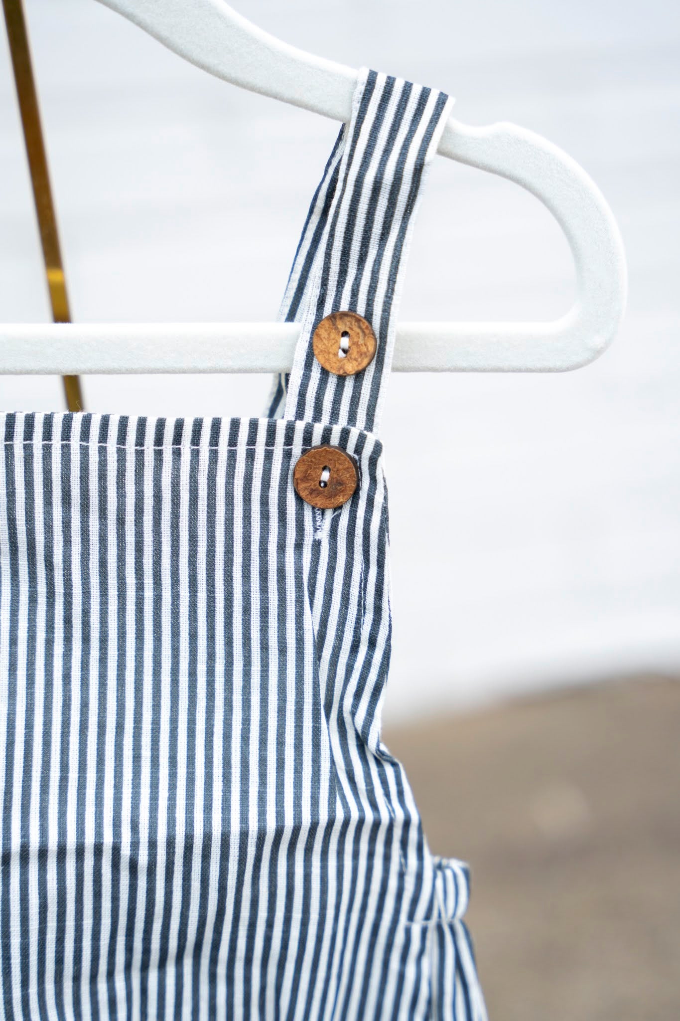 Grey Stripe Baby Boy Bubble