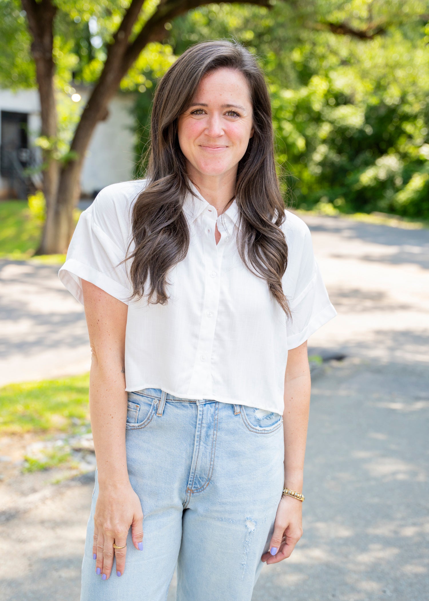 The Cropped Button Down