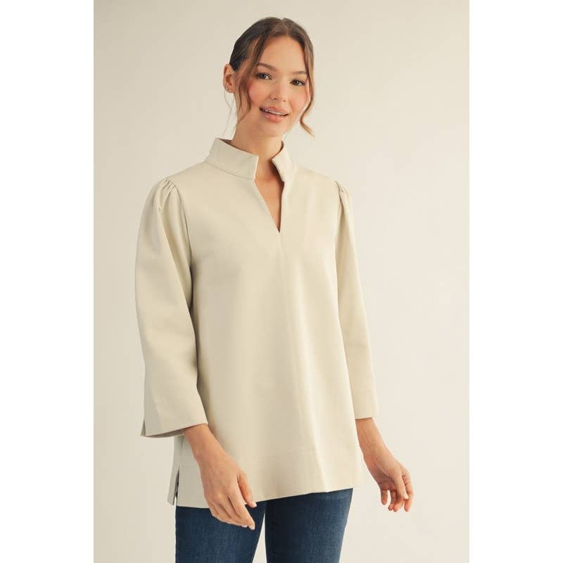 The Eleanor Stand Collar Tunic