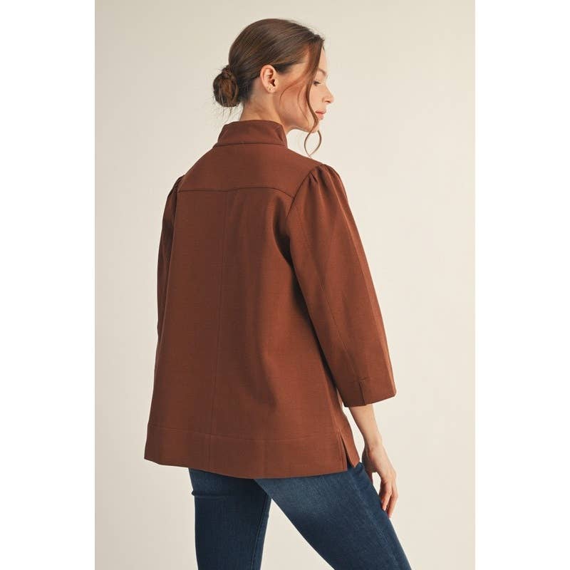 The Eleanor Stand Collar Tunic