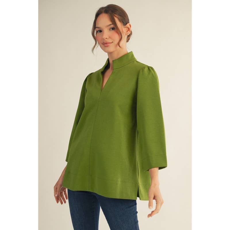 The Eleanor Stand Collar Tunic