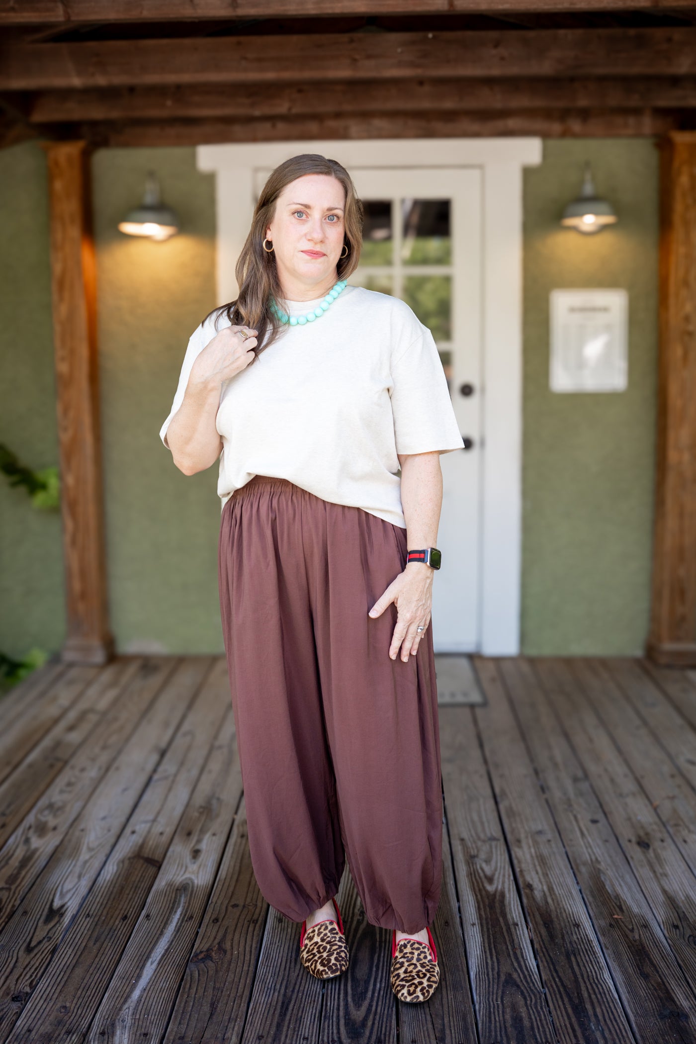 Chocolate Brown Balloon Pants