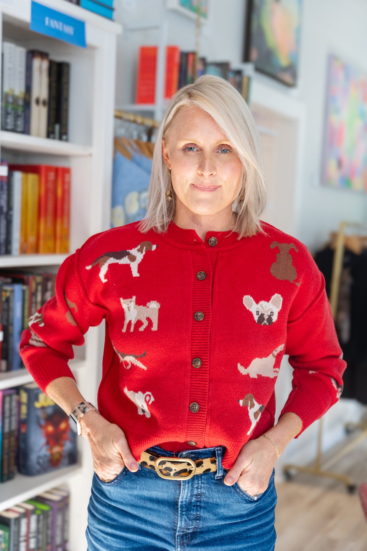 Dog Days Balloon Sleeve Cardigan