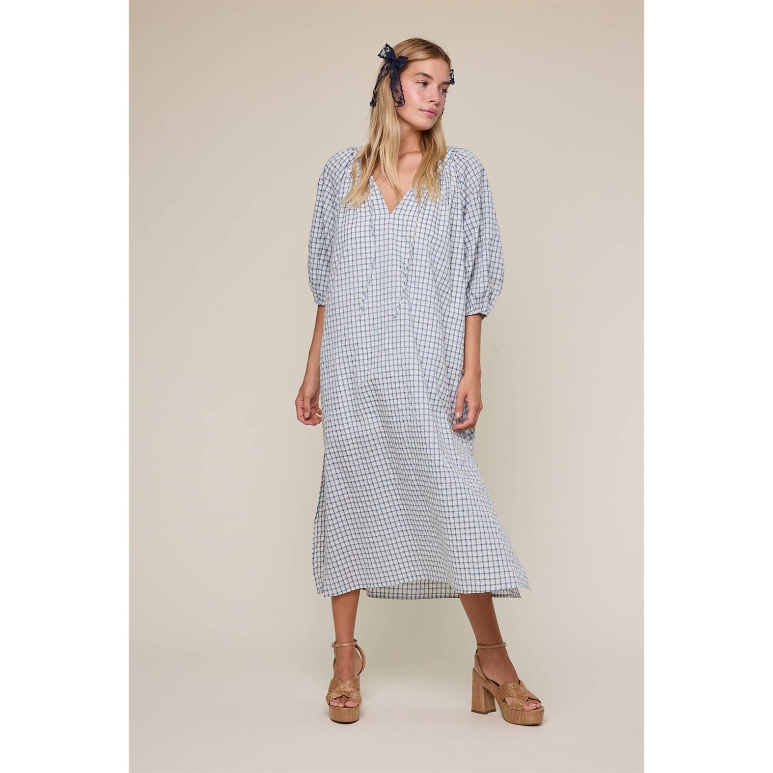 Willow Breeze Check Dress