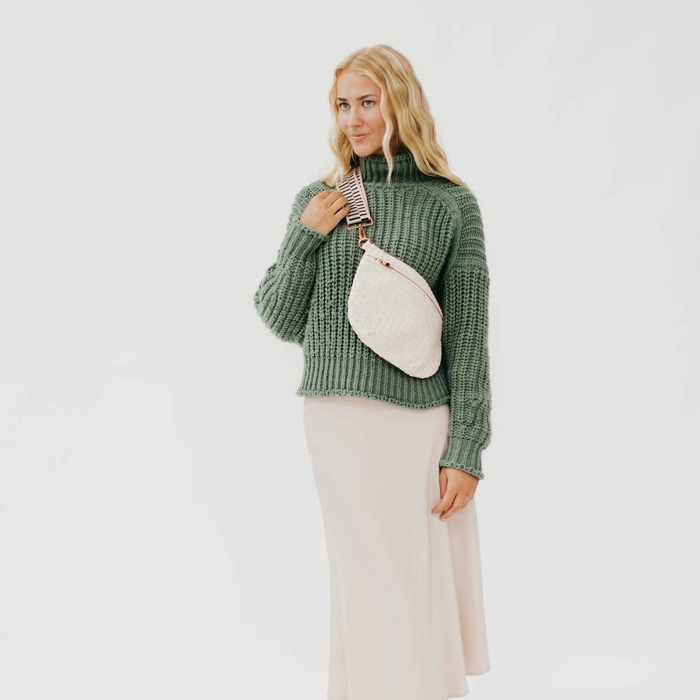 Westlyn Woven Bum Bag *NEW COLORS ADDED*: Cream