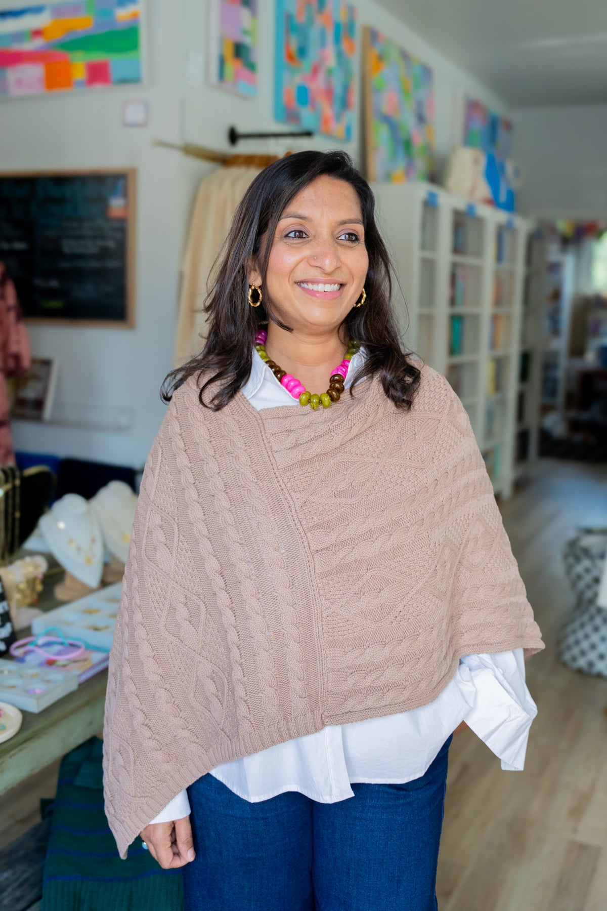 Margo Mocha Cape