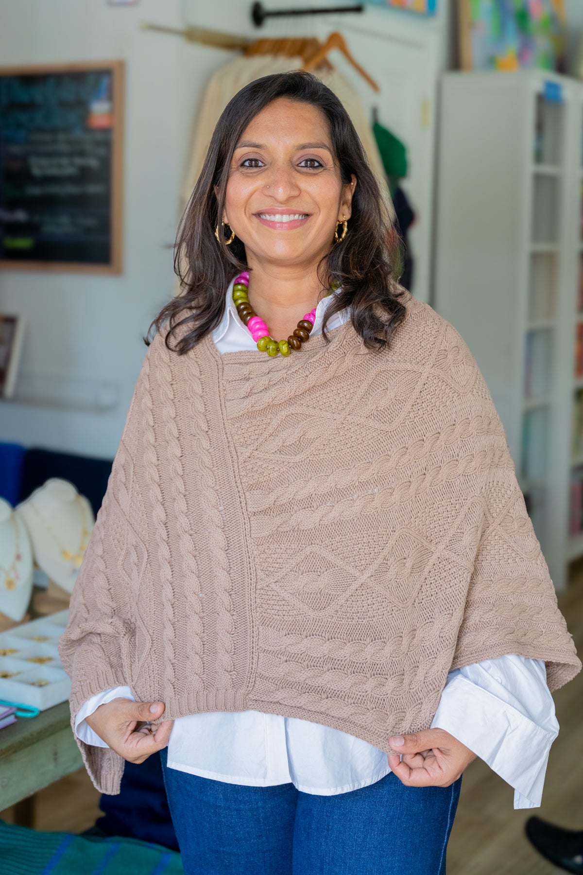 Margo Mocha Cape