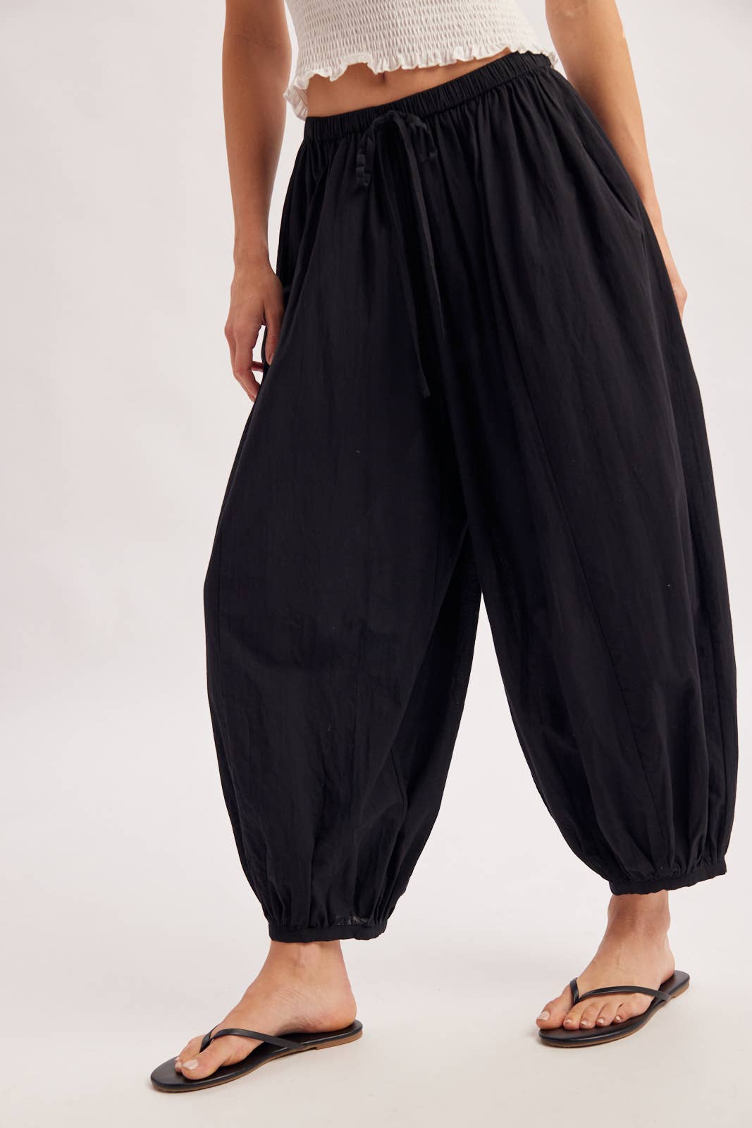 Boho Drawstring Balloon Pants