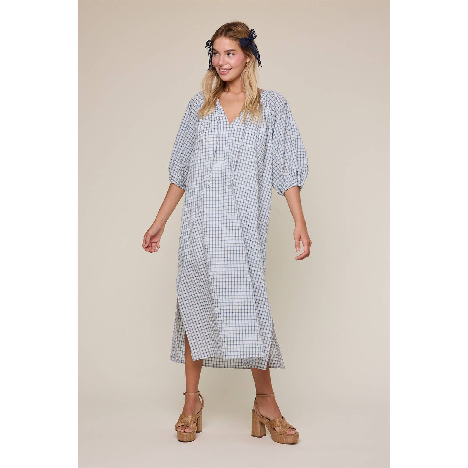 Willow Breeze Check Dress