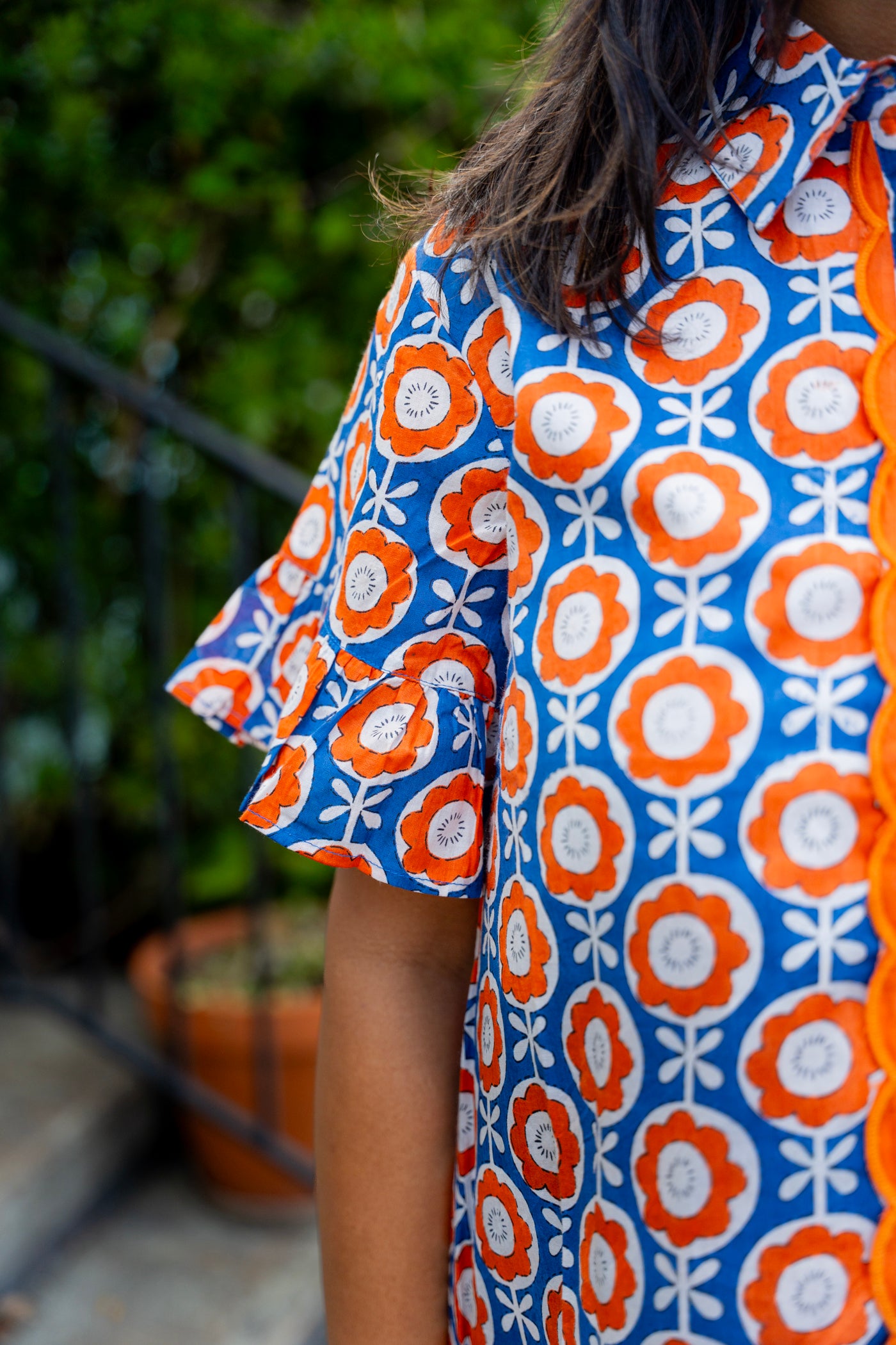 Scalloped Shirt Dress