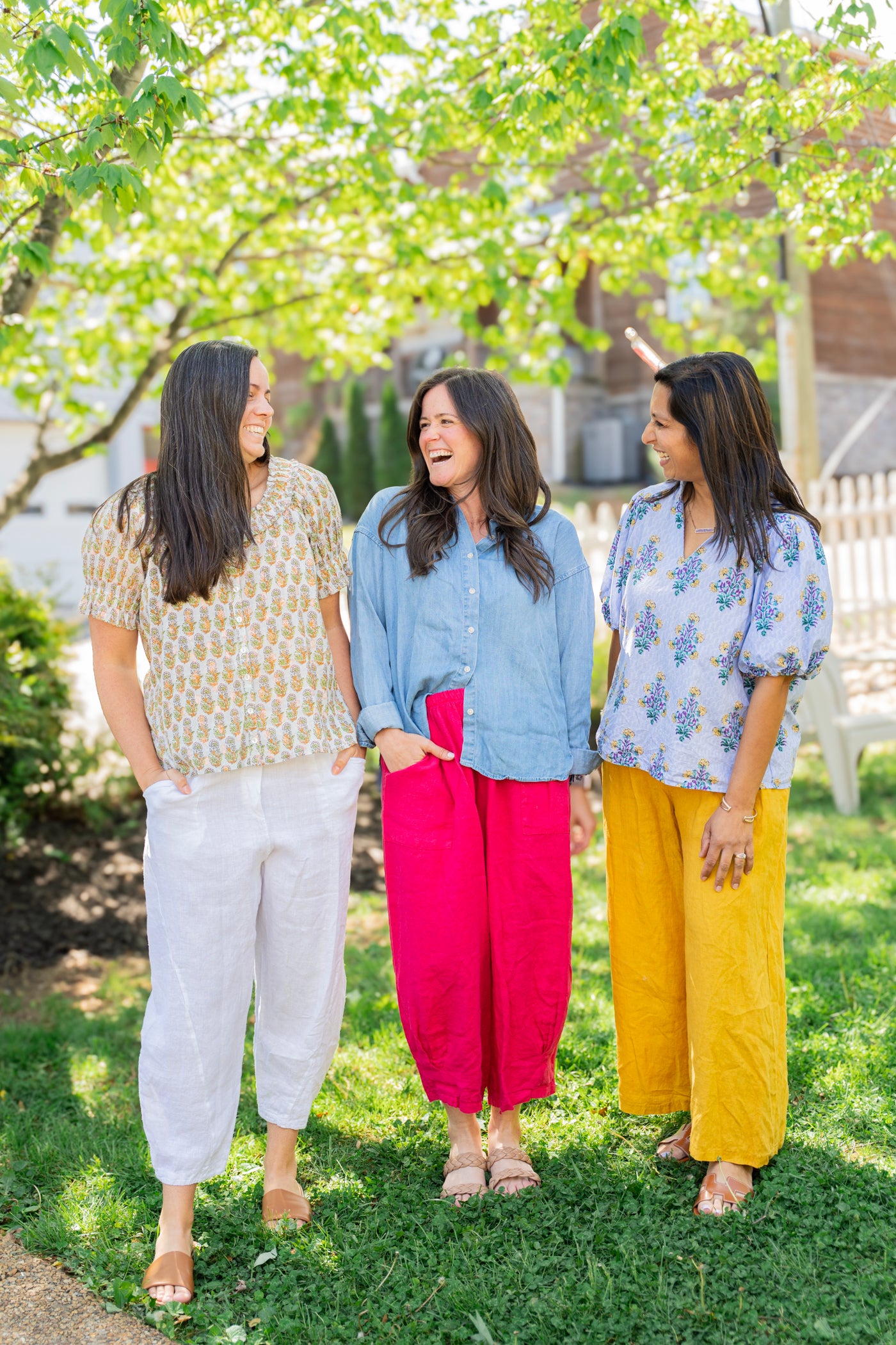 Linen Barrel Pants