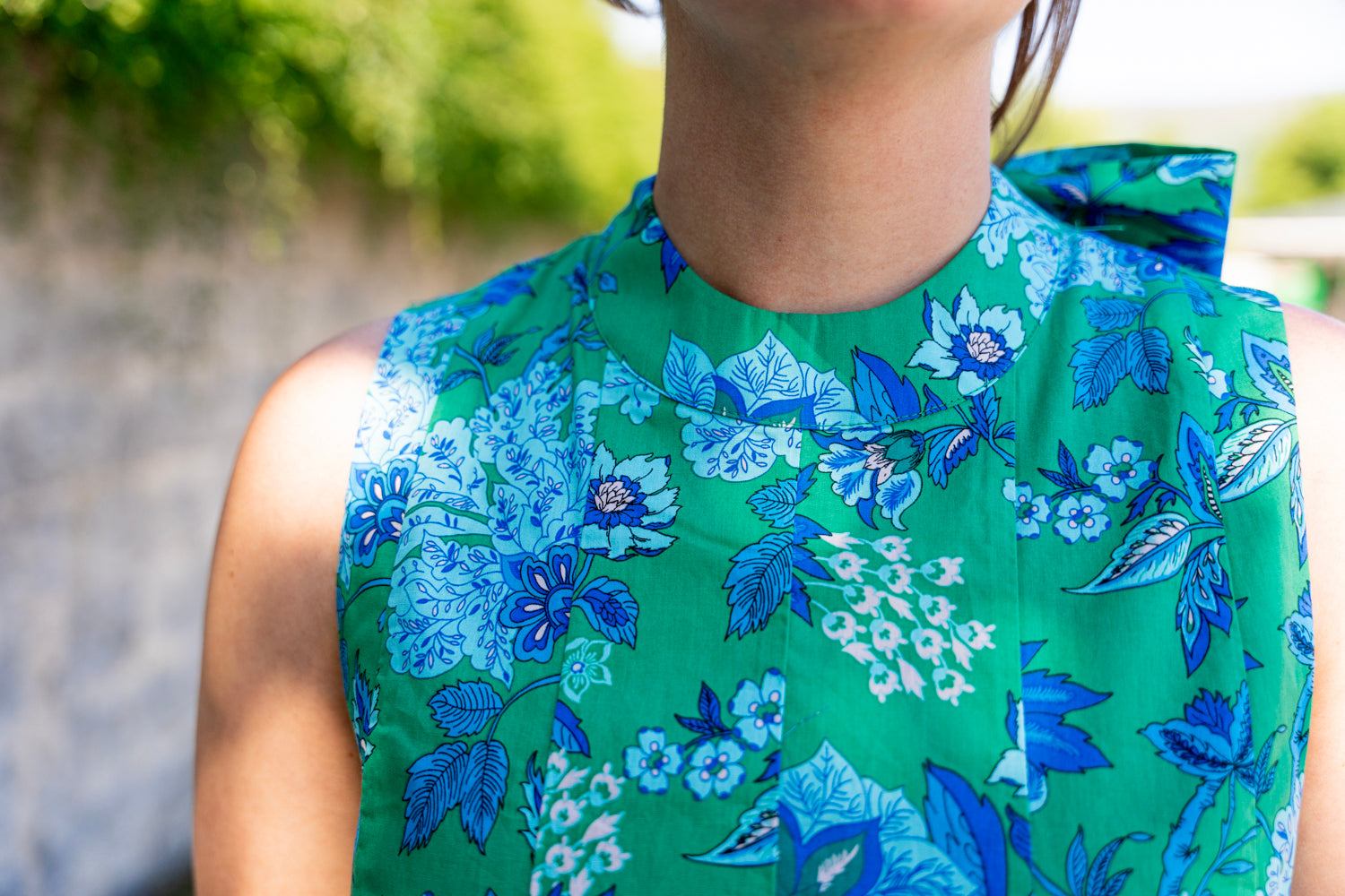Emerald Bloom Midi Dress