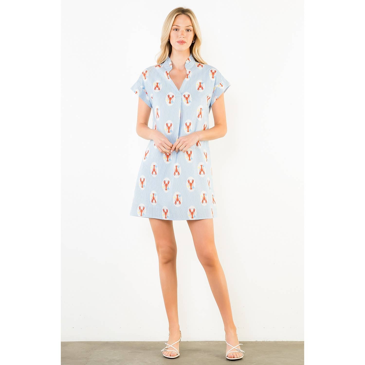 Lobster Print Mini Dress