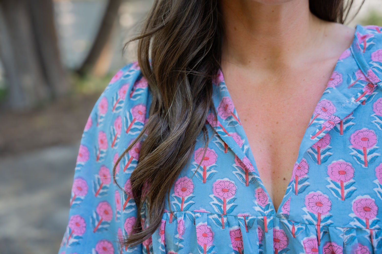 Jena Floral Block Print Dress