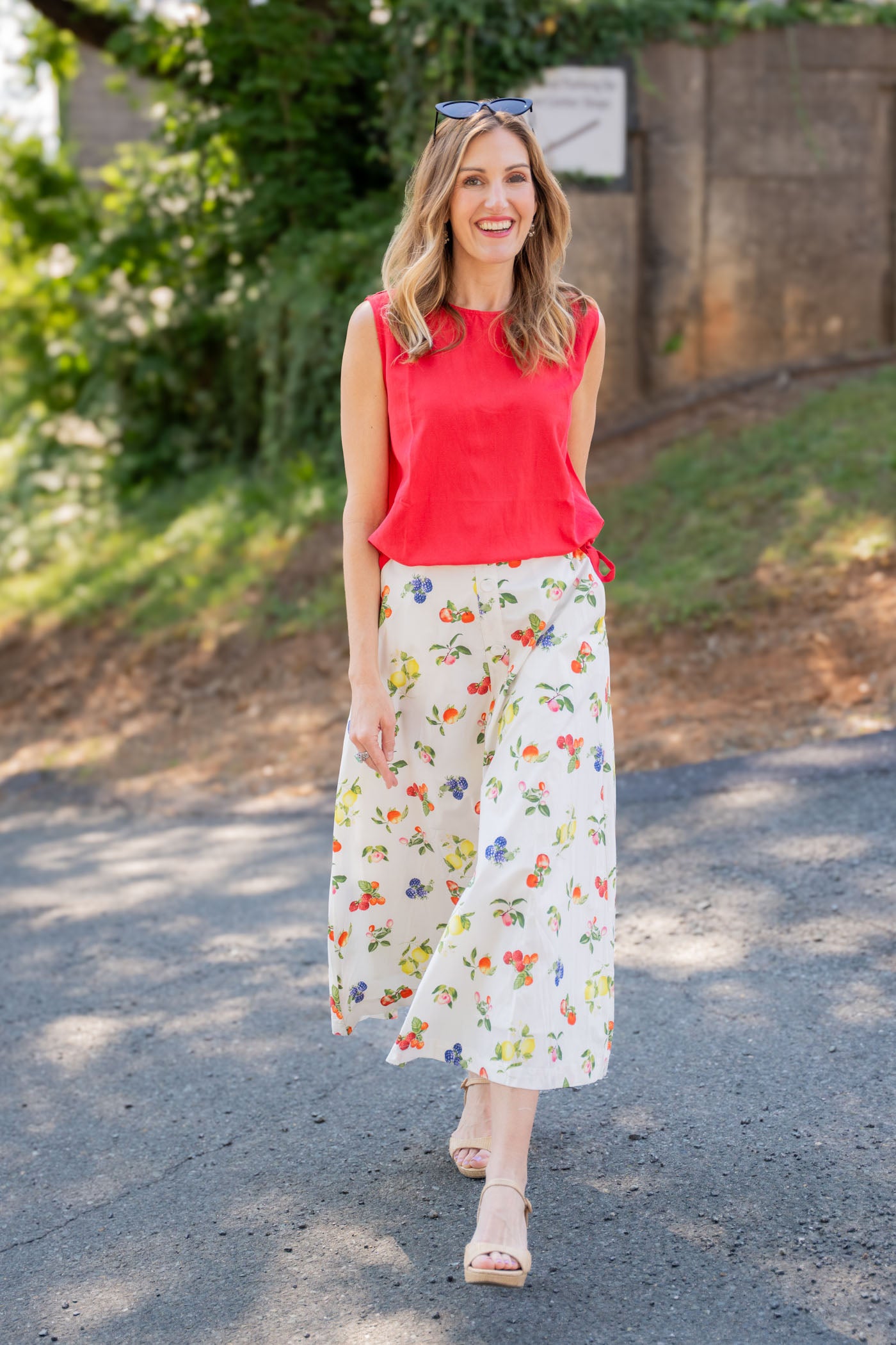The Cherry Side Hem Top