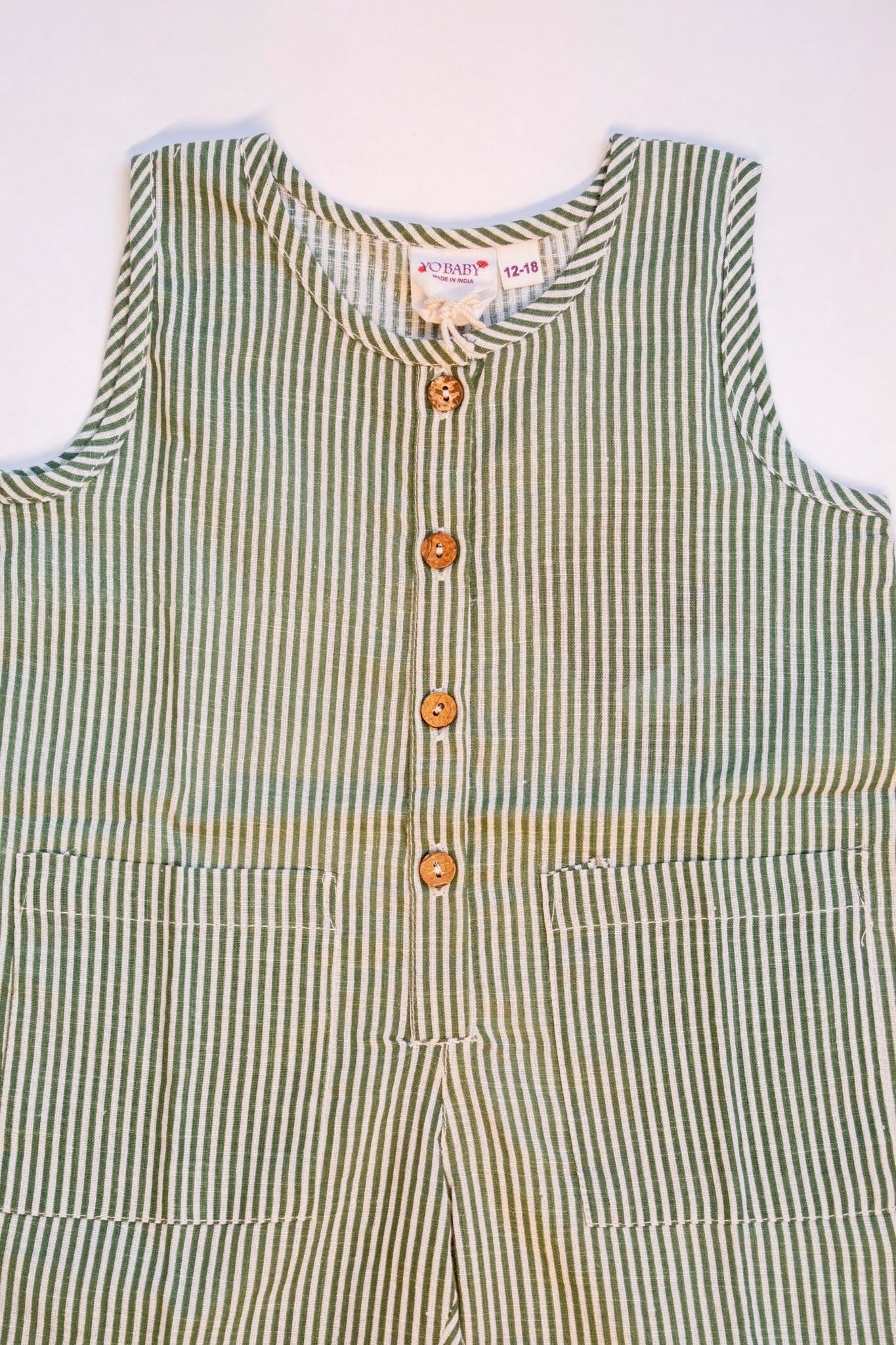 Green Stripe Short Jon Jon