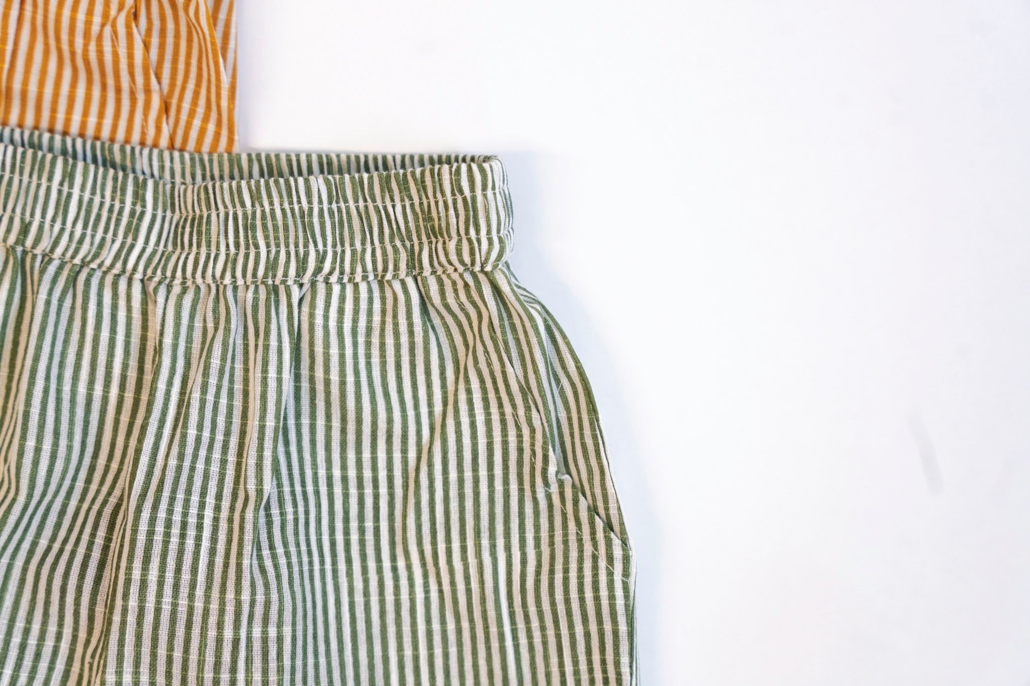Mustard Stripe Boys Shorts