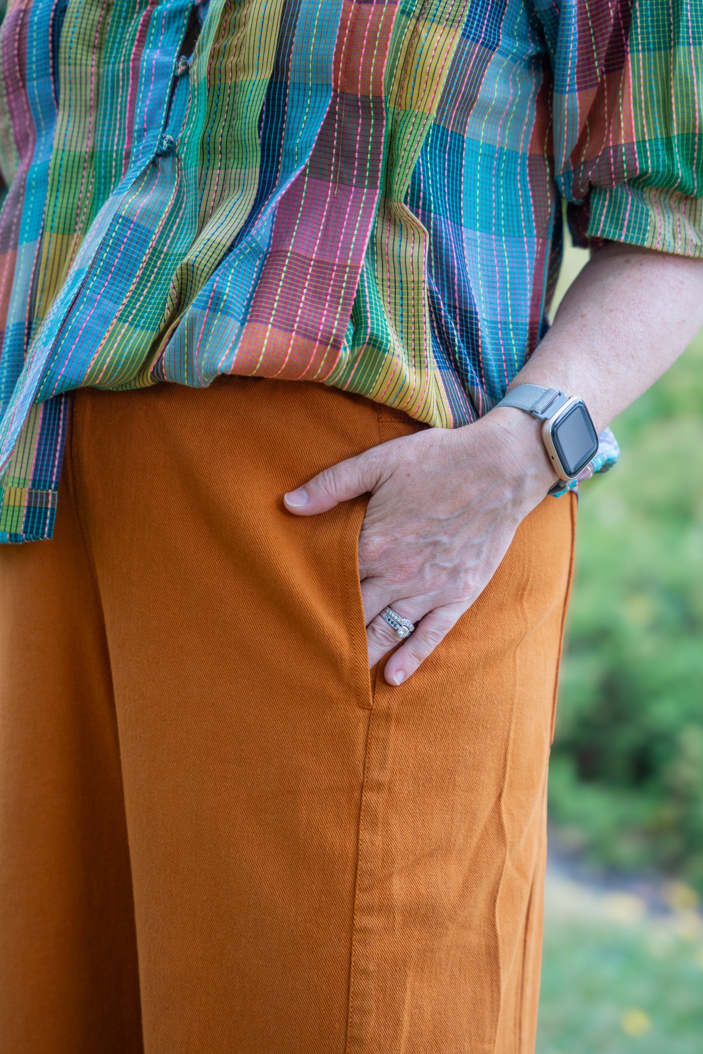 Barrel Pant in Rust
