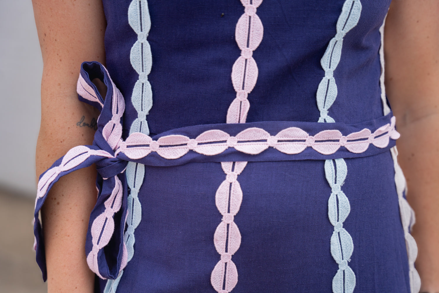 The Crochet Trim Midi Dress