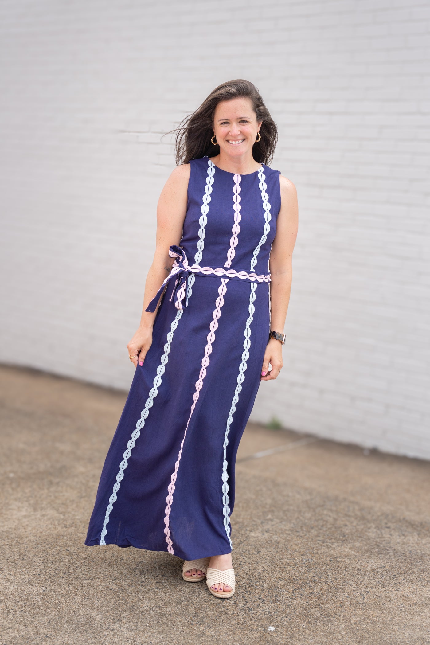 The Crochet Trim Midi Dress