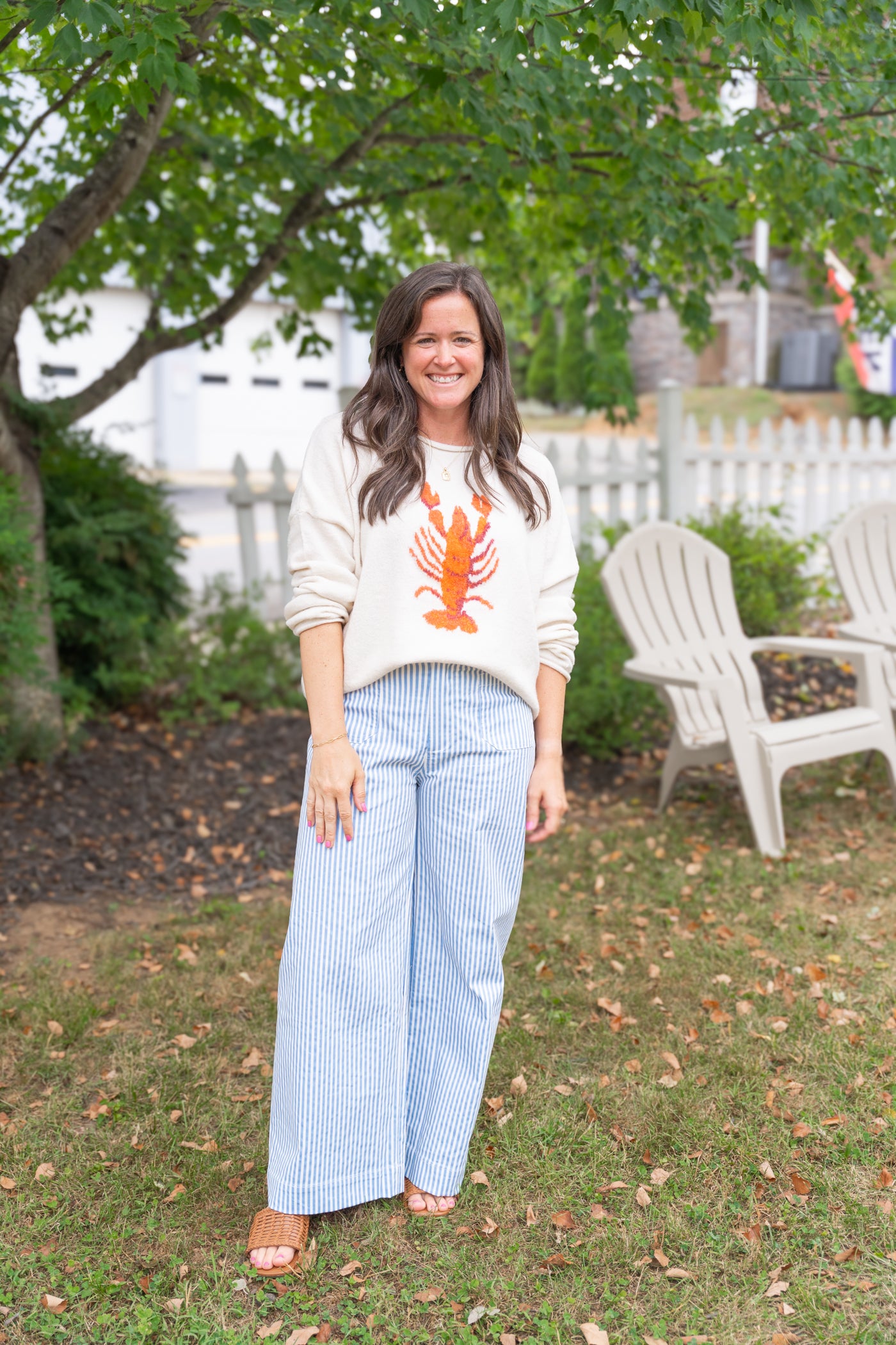 Striped Pocket Front Pants