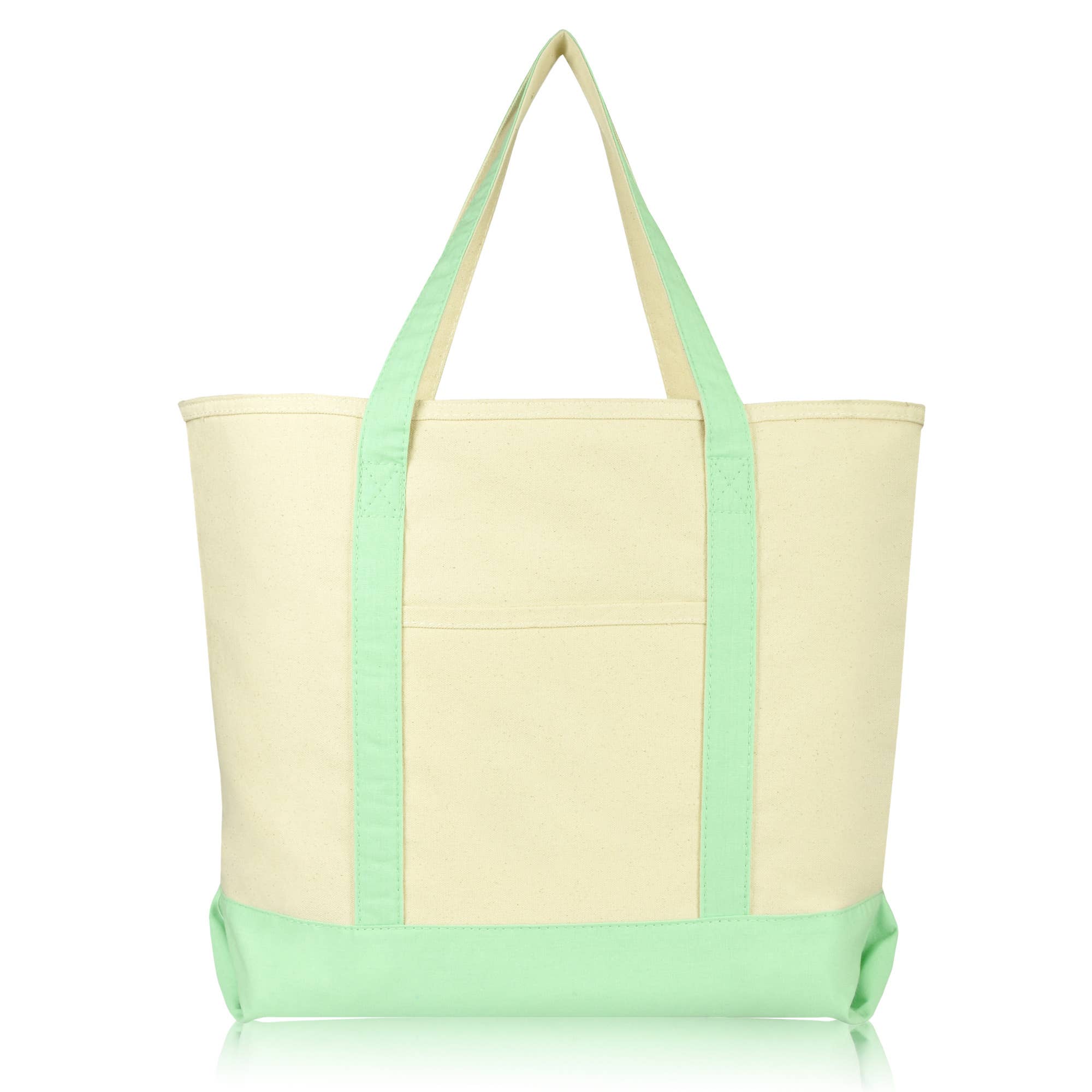 Natural Canvas Shopping Tote 22"