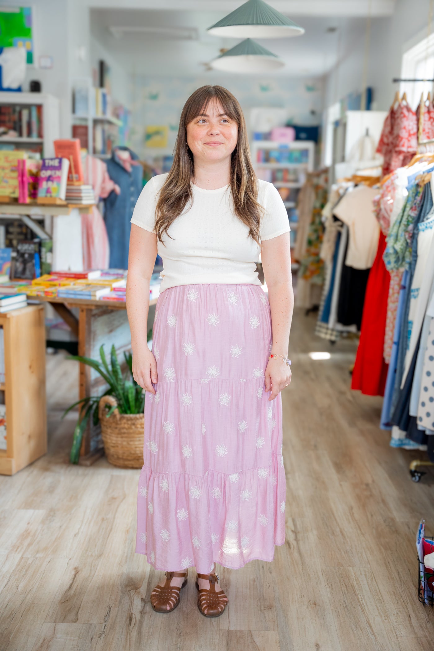 Rosie Embroidered Tiered Skirt