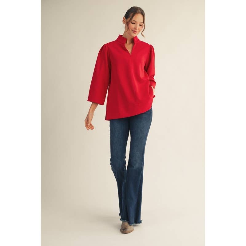 The Eleanor Stand Collar Tunic