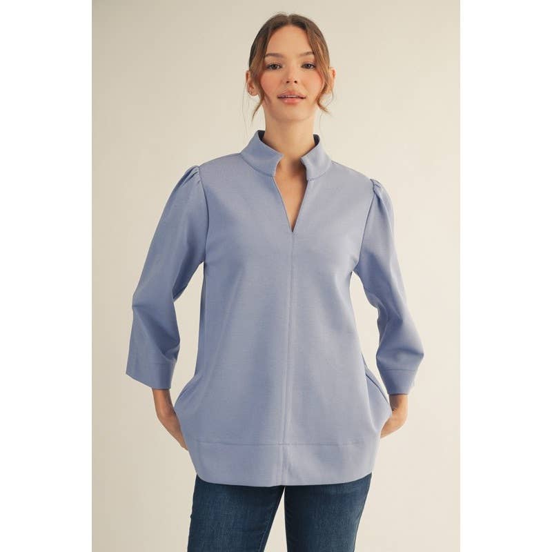 The Eleanor Stand Collar Tunic