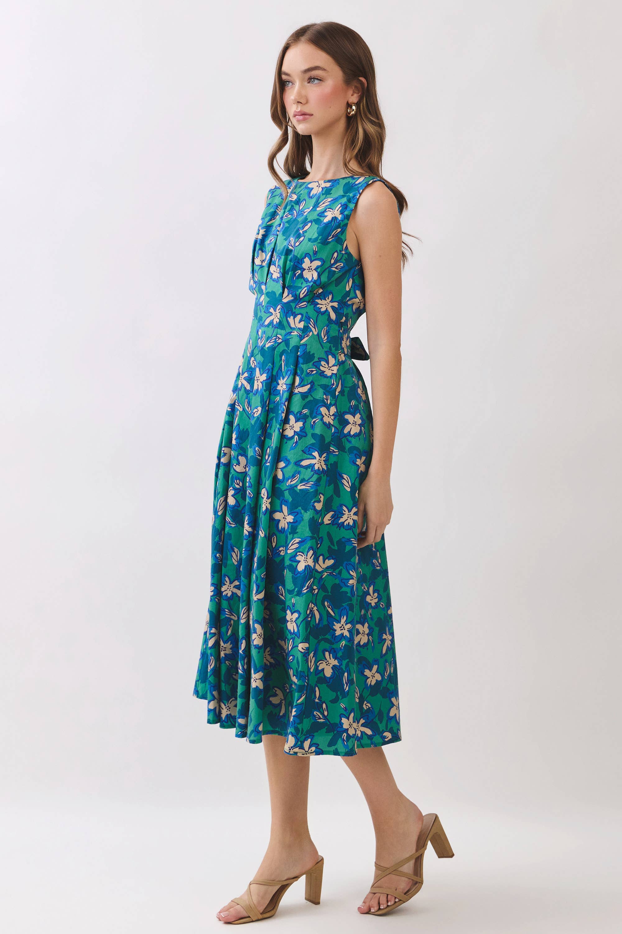 Leigha Fit & Flare Midi Dress