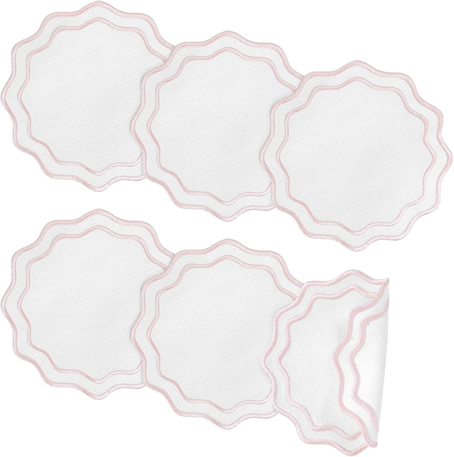 Scalloped Cocktail Napkin