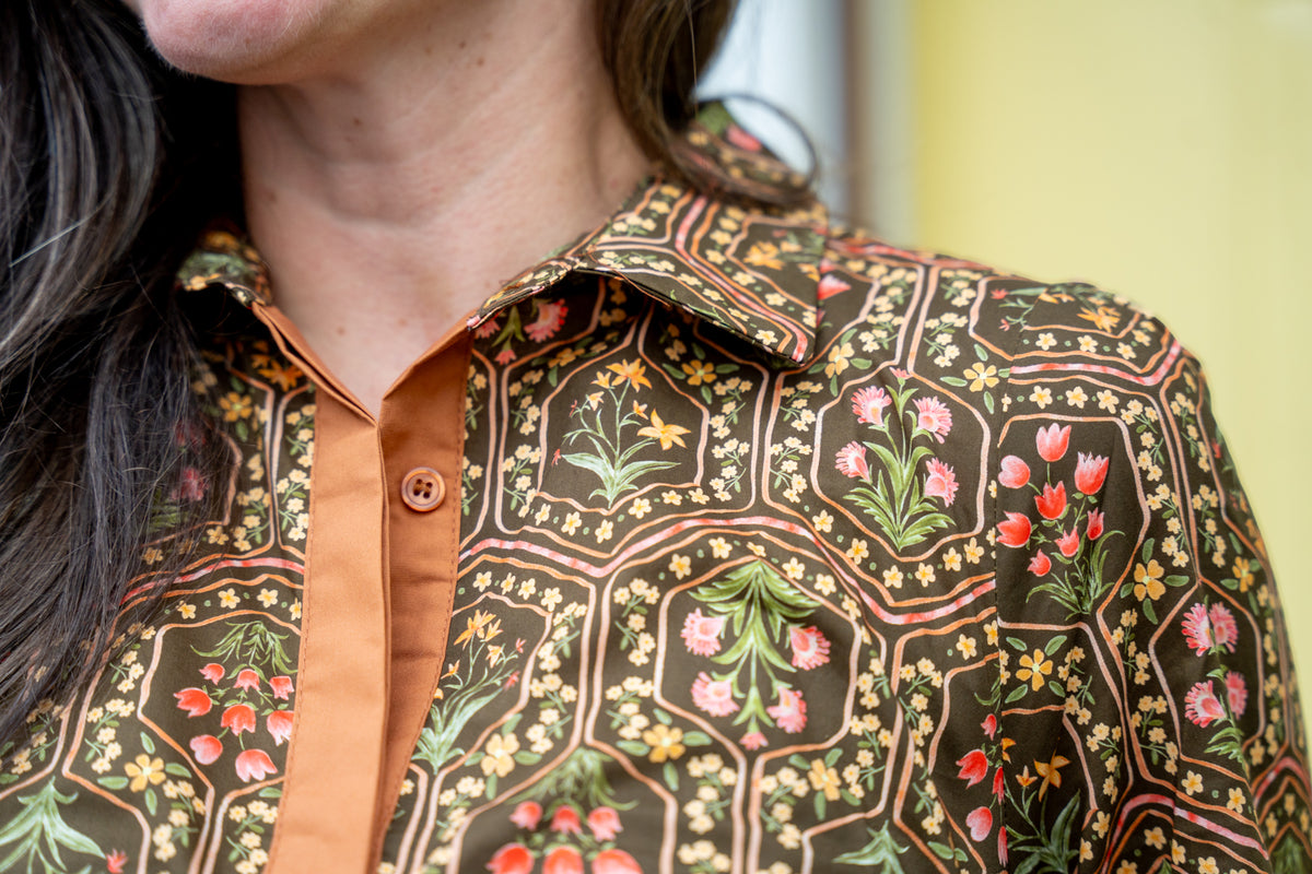 Delia Toffee Shirt Dress