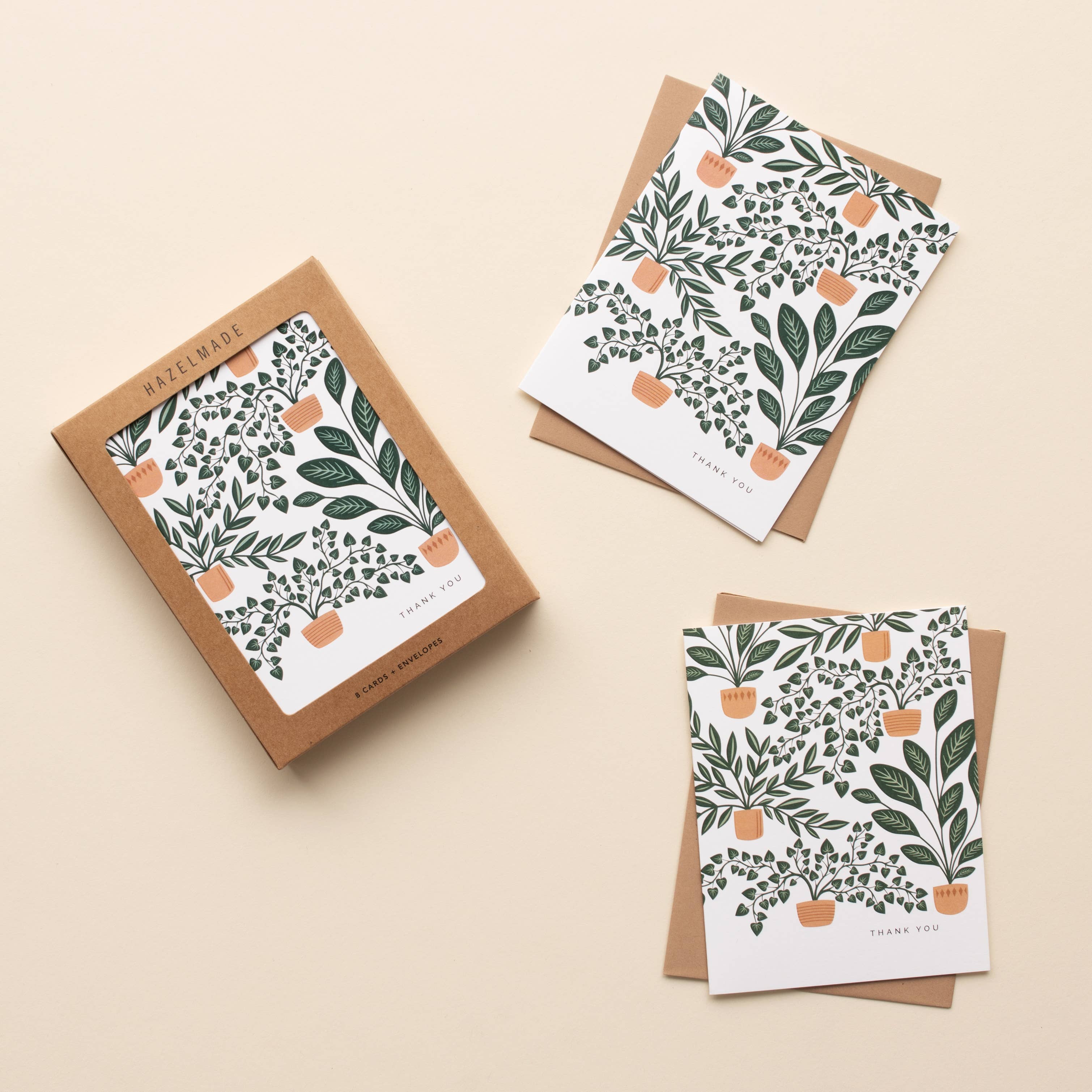 "Thank You" Houseplants / Thank You / BOX SET OF 8