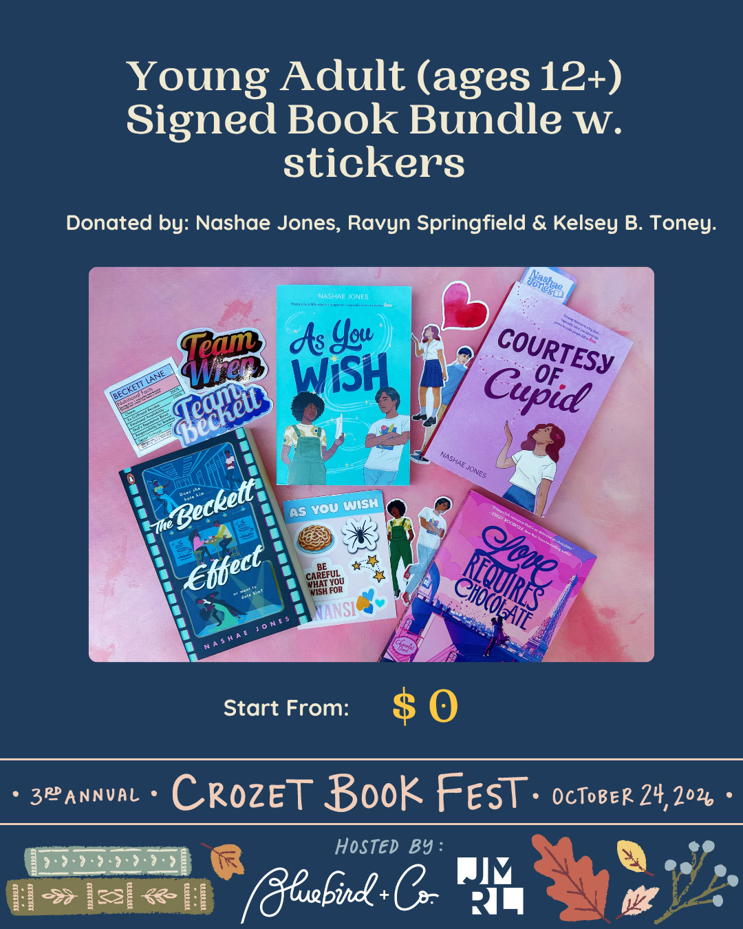 Young Adult Signed Book Bundle w. Stickers