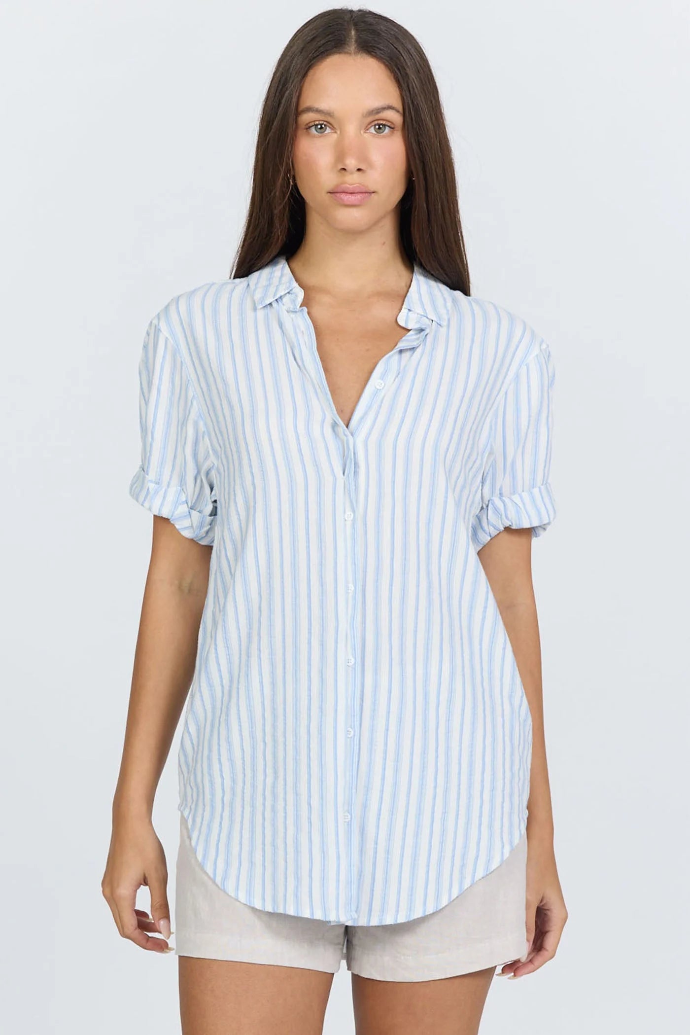 The Benning Top in Skyway Stripe
