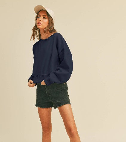Crozet Pennant Flag Cropped Sweatshirt