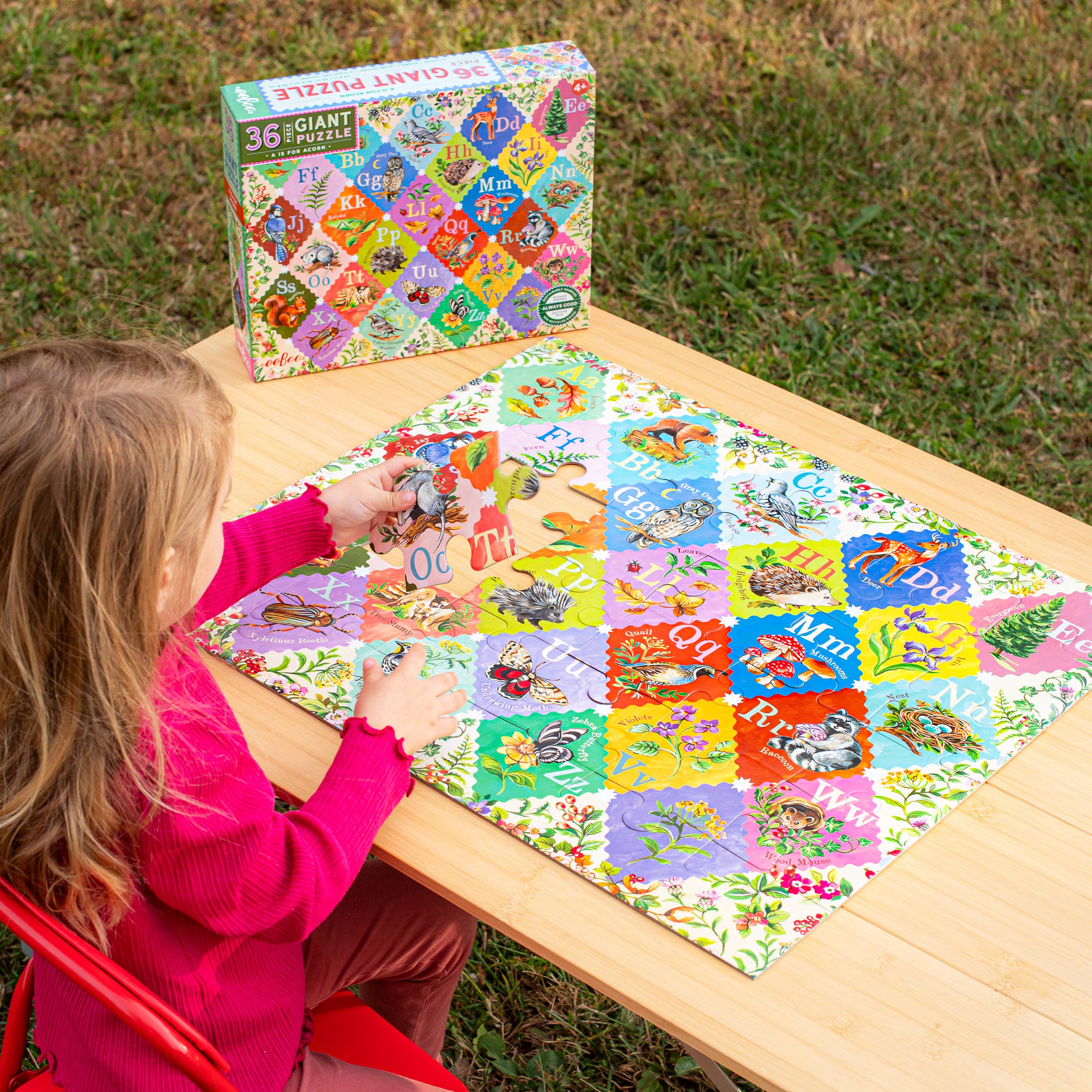 A is for Acorn 36 Piece Giant Puzzle