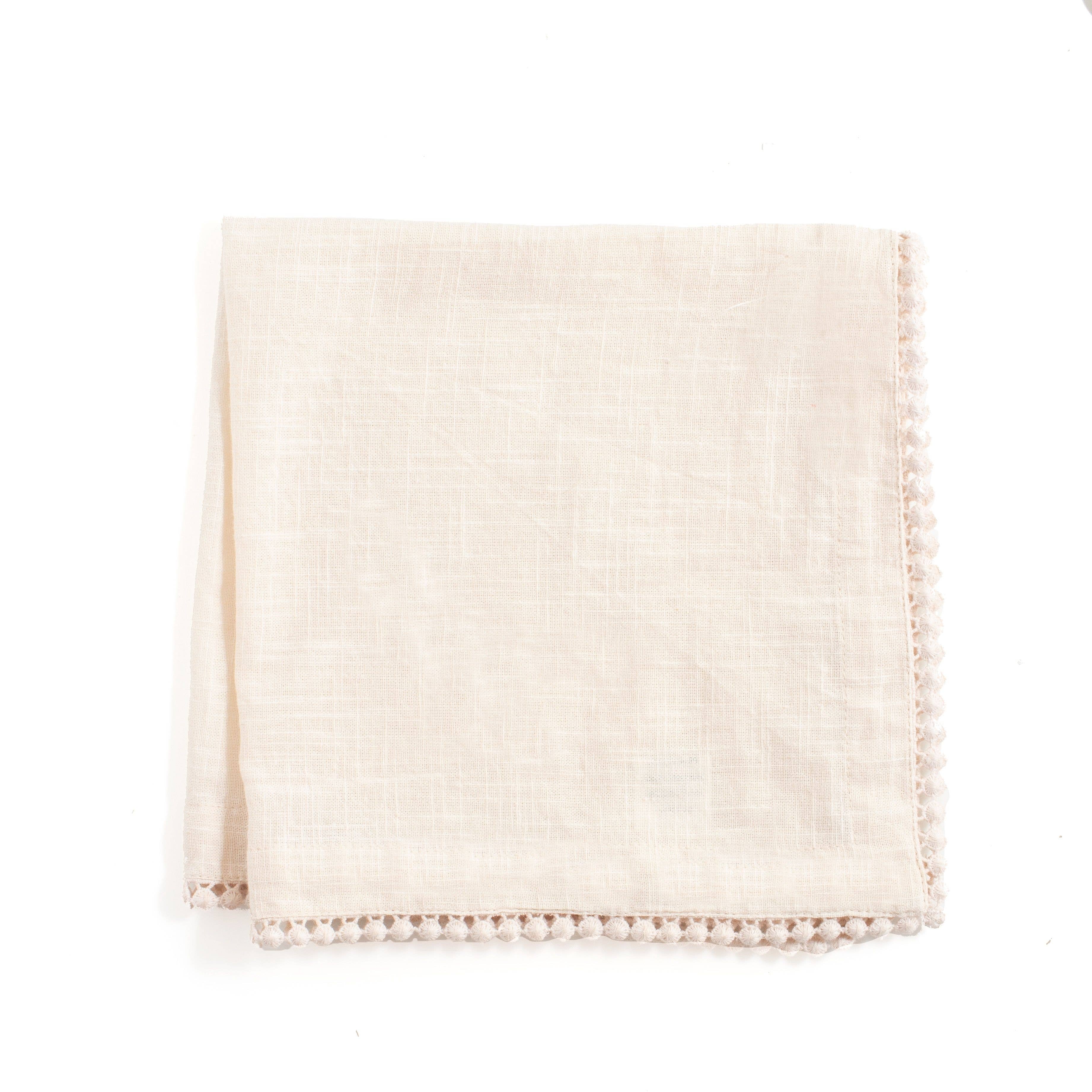Cotton Lace Trimmed Napkin