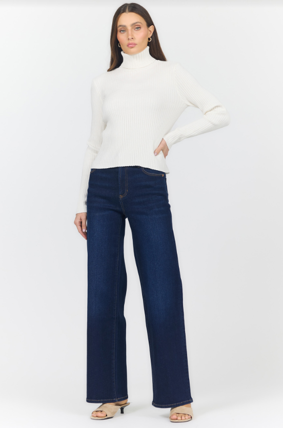 Arlen Ribbed Turtleneck Sweater