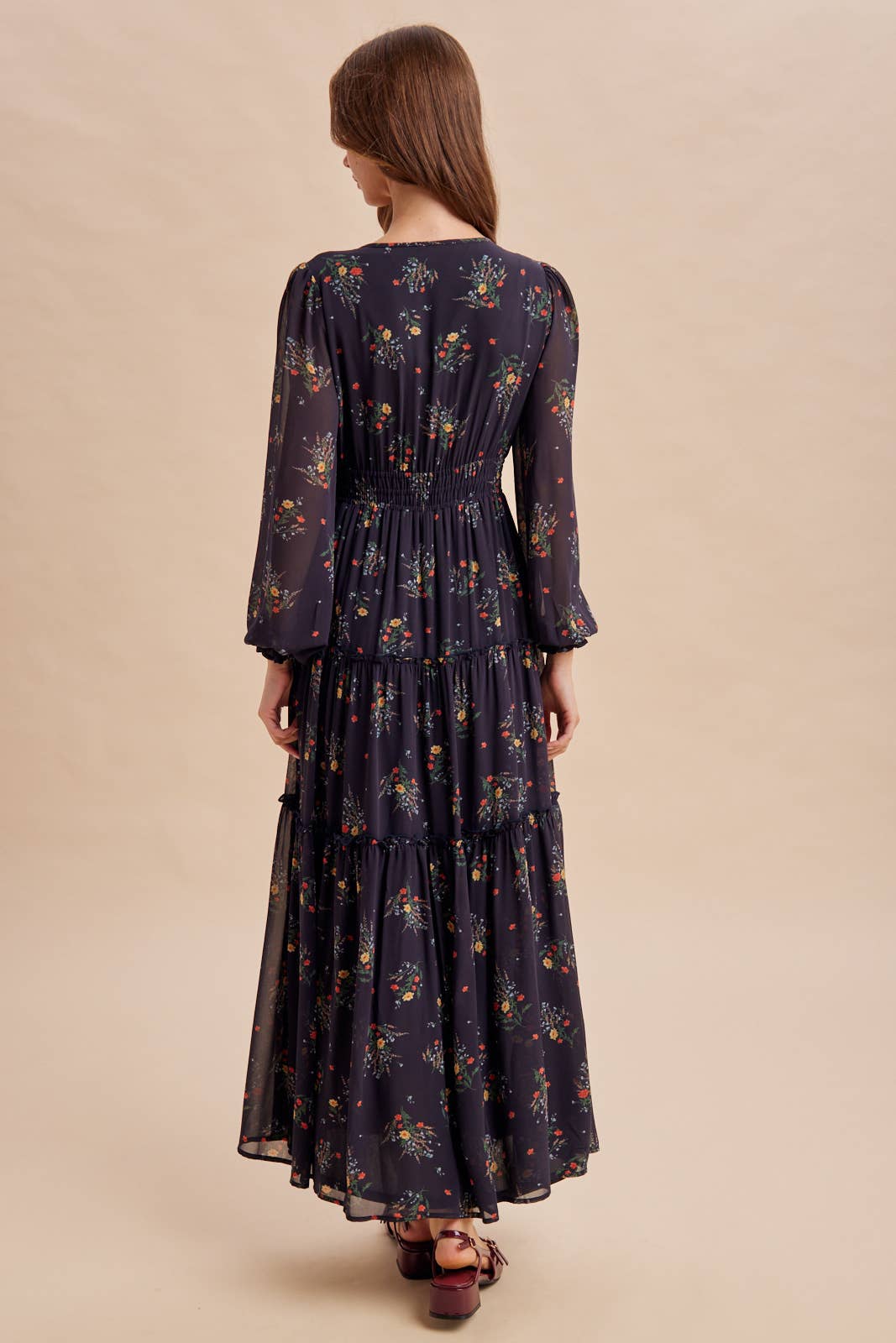 Midnight Floral Maxi Dress
