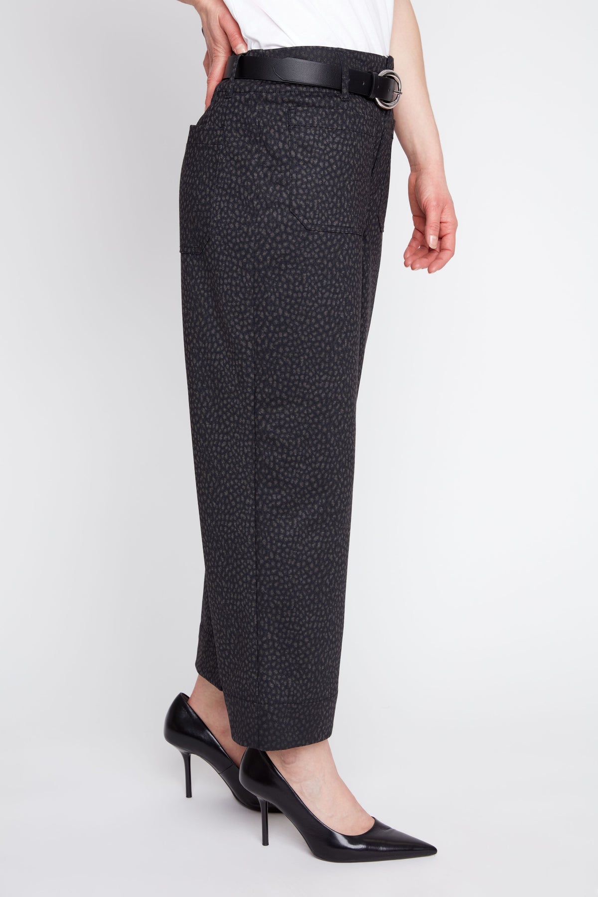 Animal Print Straight Leg Pants