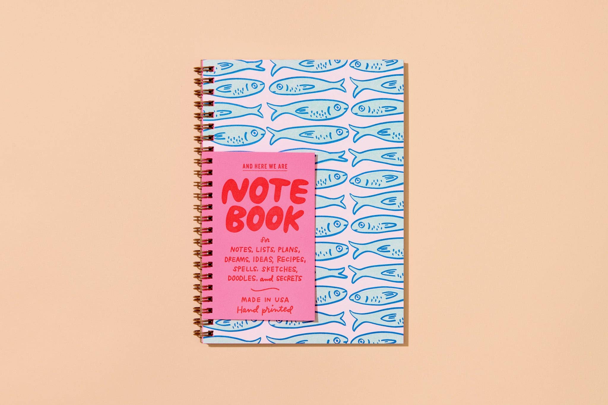 Sardine Fish Spiral Notebook