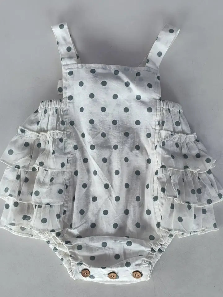 Blue Dot Ruffle Bubble