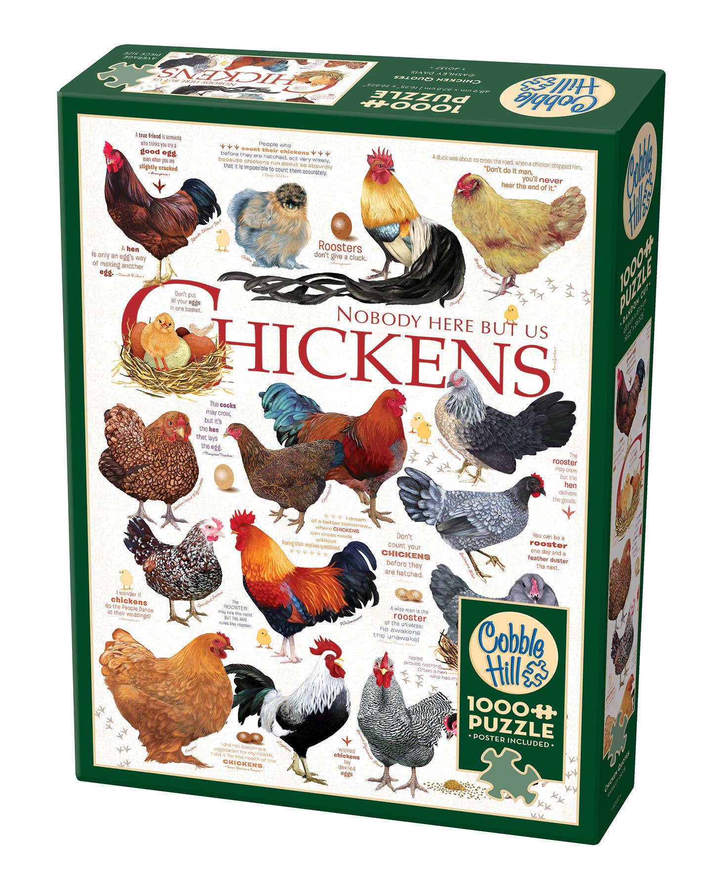 Chicken Quotes 1000-Piece Cobble Hill Puzzle