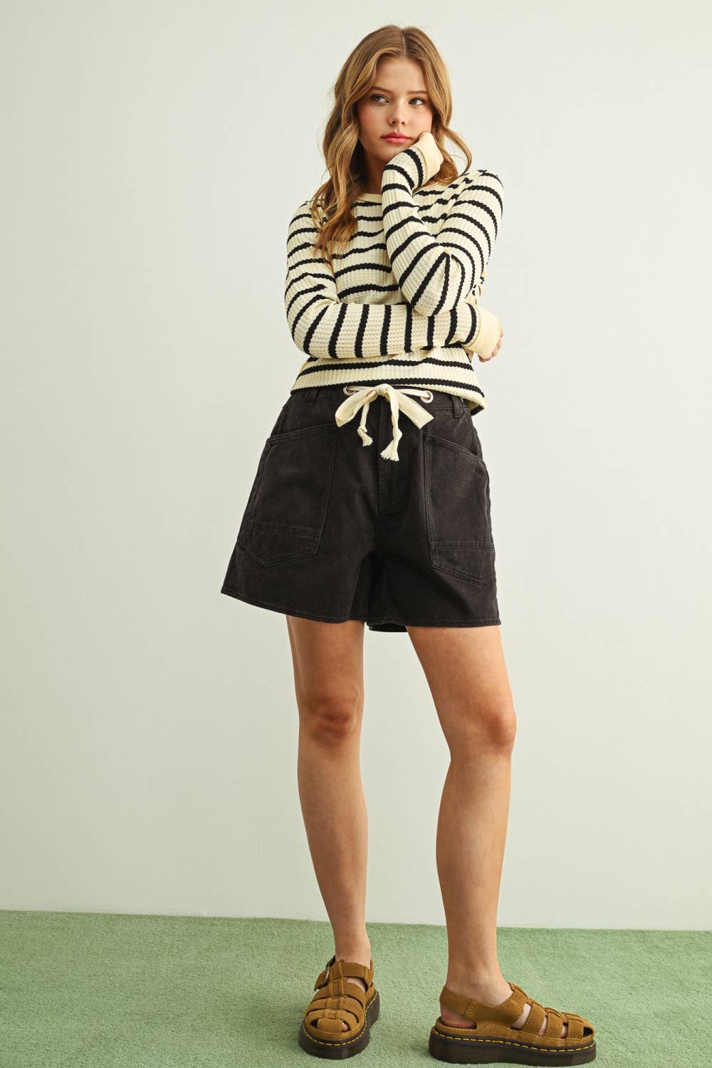 Marin Tie Belt Shorts