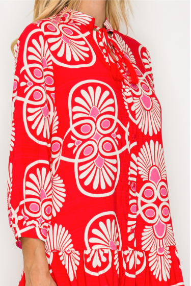 Festival Medallion Mini Dress