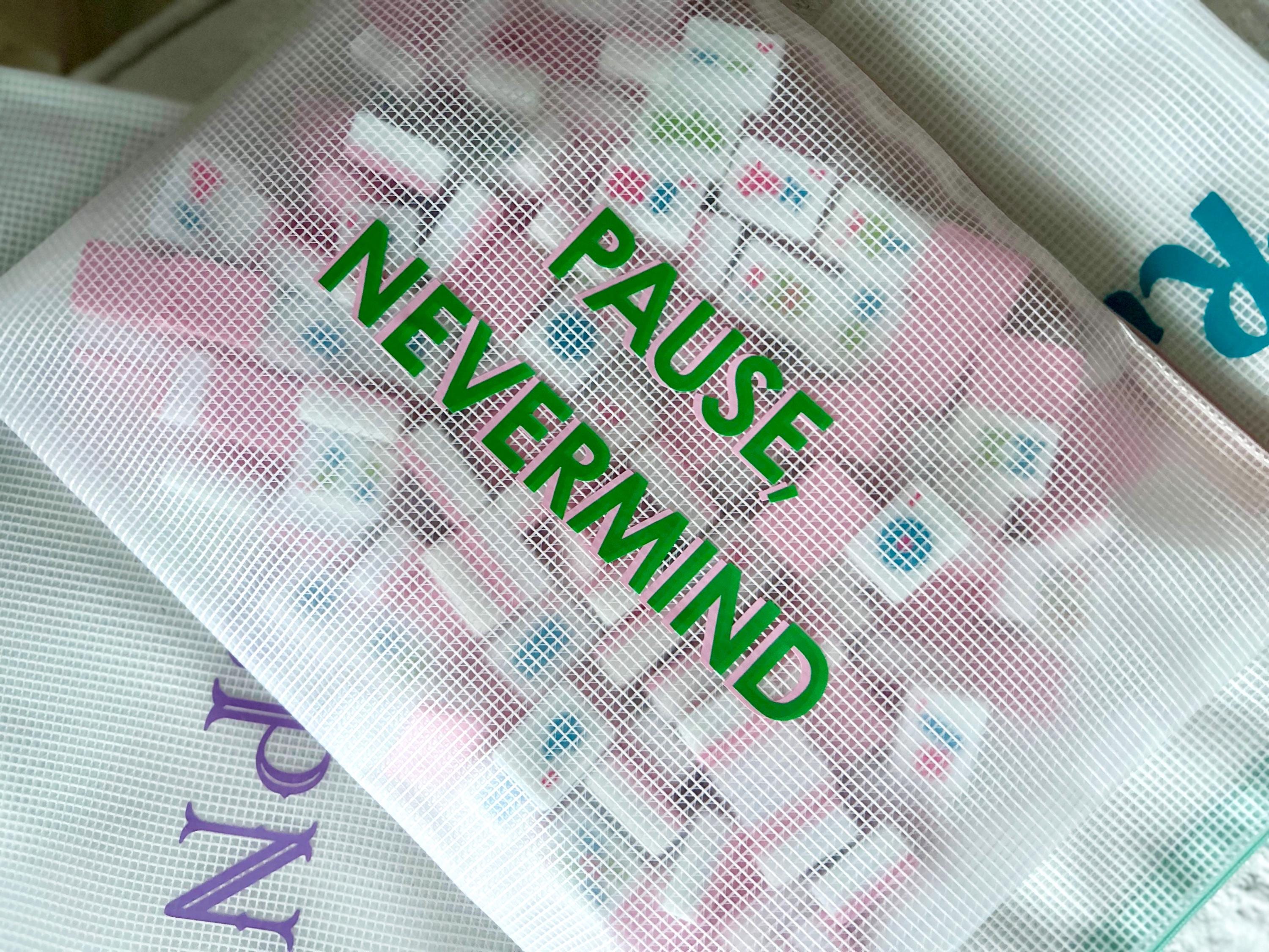 Mahjong Tile Storage Pouch in Mesh