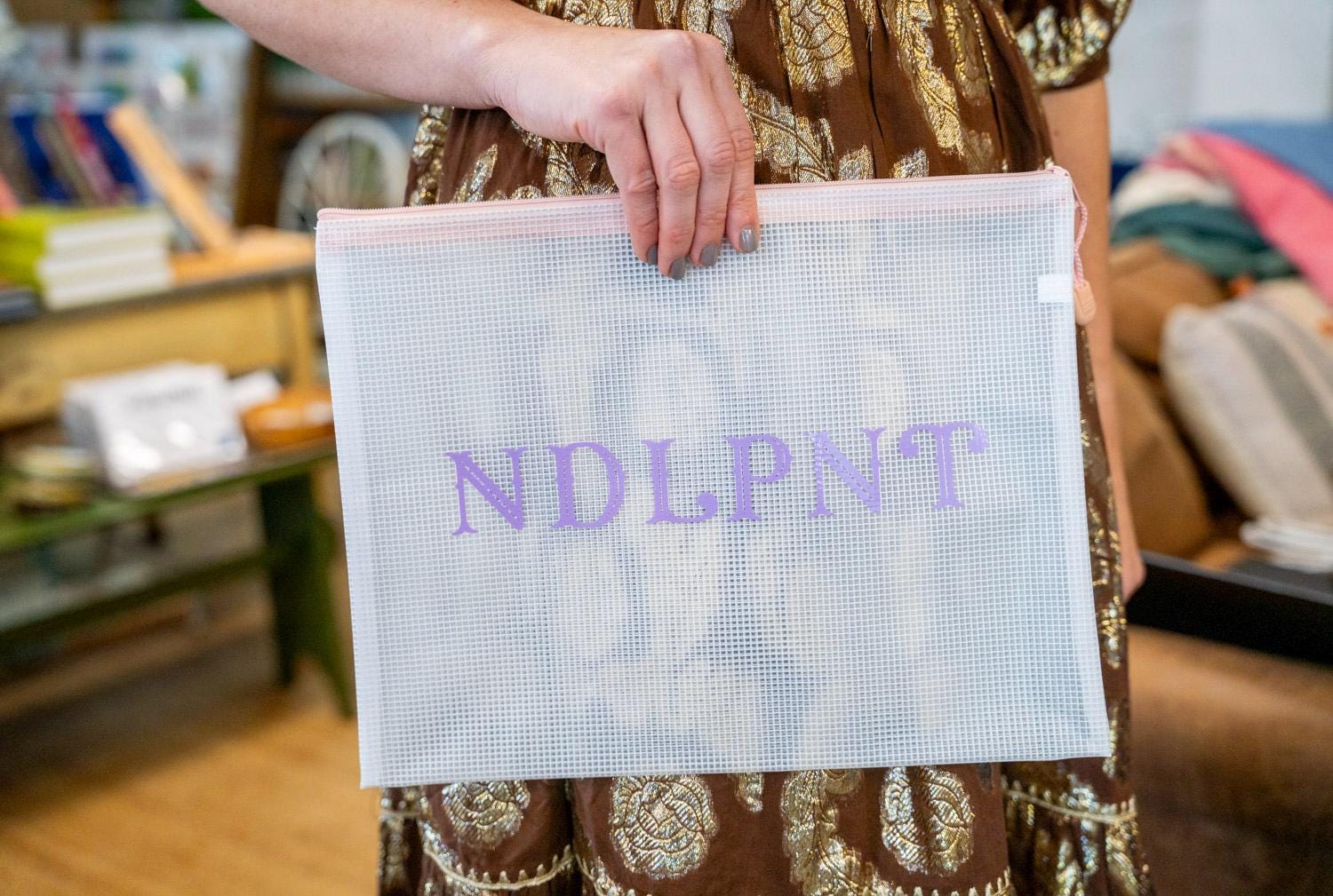 Needlepoint Storage Pouch